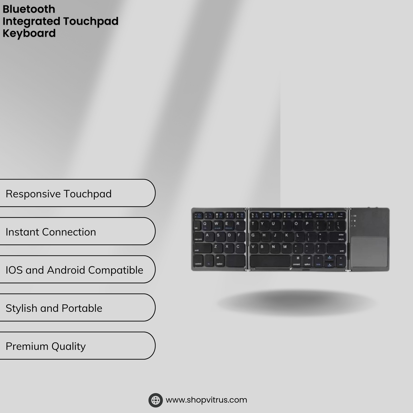 Foldable Bluetooth Keyboard